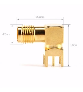 SMA PCB Tip Soket 90 Derece SMA-KWE GSM GPS GPRS RF Anten Soketi