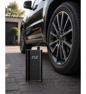 Dijital Lastik Pompası Kablosuz Hava Basma Cihazı Powerbank Destekli