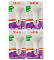 (4 Adet) Şavk 8W (54W) Sarı Işık (3000K) E27 Duylu (Kalın Duy) Led R63 Ampul