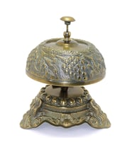 Dekoratif Masa Üstü Pirinç Resepsiyon Zili 18*15 cm