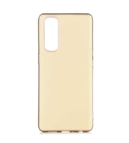 Oppo Reno 4 Pro 4G Uyumlu Kılıf Zore Premier Silikon Kapak (Gold)