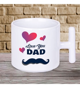 Love You Dad Baskılı Babalar Günü T Kupa Bardak