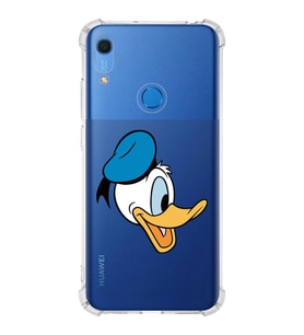 Huawei Y6s  Köşe Korumalı Antişok Kapak Donald Duck Tasarımlı Şeffaf  Kılıf