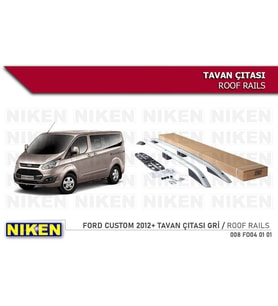 Ford Custom Tavan Çıtası Kısa Gri 2012- Sonrası Modeller