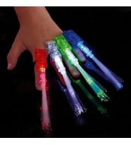 Led Işıklı Renkli Püsküllü Parmak Işığı 4 Renk 4 Adet