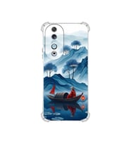 PrintiFy Huawei Honor90 ile Uyumlu Simya Serisi Sonsuz Akış Tasarımlı Uv Baskılı Köşe Korumalı Antişok Kılıf