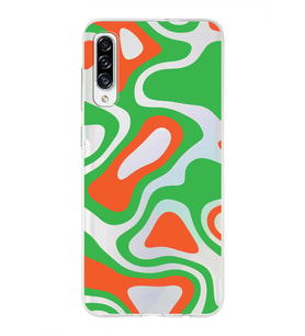 Samsung Galaxy A30s  Kapak Renkli Desen Tasarımlı Şeffaf Silikon Kılıf