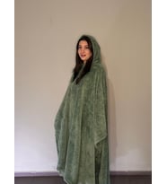 Giyilebilir Battaniye Siyah (Çağla Yeşili)