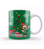Peppermint Patty Around The Christmas Tree Peanuts Kupa Bardak Porselen