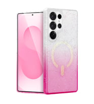 Newface Samsung Galaxy S25 Ultra Pummel Shiny Magsafe Kapak - Pembe