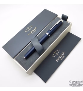 Parker IM Gece Mavi Roller Kalem  İsme Özel Kalem