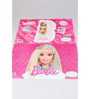"DEKOMUS CEP DEFTERİ HEDİYELİ" LİSANSLI BARBIE 2'Lİ BESLENME ÖRTÜSÜ