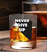 BK Gift DTF Motto Tasarımlı Viski Kadehi-3, Arkadaşa Hediye, Sevgiliye Hediye