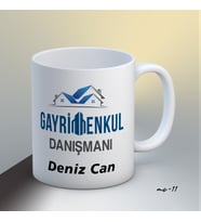 Kişiye Özel GayriMenkul Danışmanı Temalı Kupa Bardak
