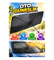 Şemsiye Tip Katlanabilir Oto Araba Güneşliği Ön Cam Güneş Koruyucu