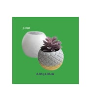 Desenli Saksı Silikon Kalıp No:2 (S940)