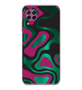 PrintiFy Huawei P40 Lite Uyumlu Kamera Korumalı Renkli Desen Tasarımlı Şeffaf Silikon Kılıf