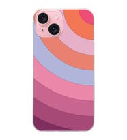 PrintiFy Apple iPhone 15 Plus Uyumlu Renk Cümbüşü F Tasarımlı Slim Fit Şeffaf Silikon Kılıf