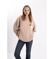 Unisex Oversize No7 Kapüşonlu Sweatshirt
