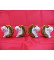 HEDİYELİK › KARIŞIK › Melek Figürler-QQC 4LÜ OTURAN MELEK>>7.5X6X6.8 CM.