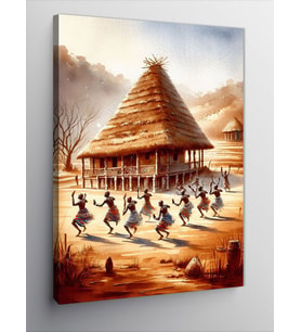 Kanvas Tablo Afrikalı İnsanlar