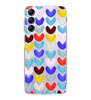 PrintiFy Samsung Galaxy A24 ile Uyumlu Water Color 1  Kamera Korumalı Şeffaf  Kılıf