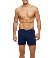Erkek Penye Baskı Desenli Boxer  BGL-ST05011 (Lacivert)