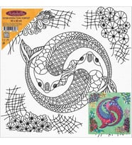 DKT098 DESENLİ TUVAL KOMPOZİT 32X32 CM