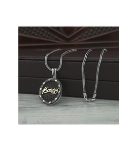Mustafa Kemal Atatürk Oval Model Unisex 925 Ayar Gümüş Kolye Zincir