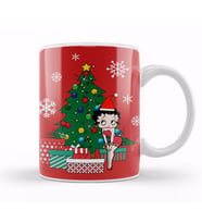 Betty Boop Around The Christmas Tree Kupa Bardak Porselen