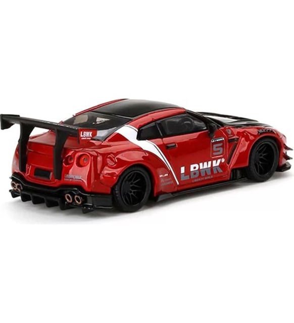 Mini Gt 345 1:64 Lb Works Nissan Gt-R Red Model Araba