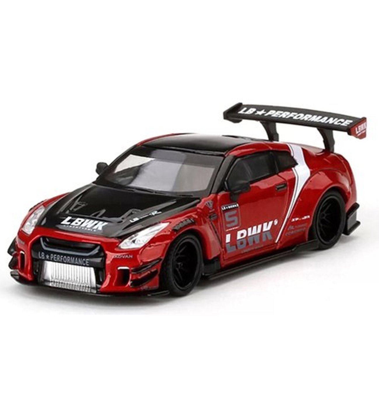 ミニカー MGT00345 WORKS Nissan GT-R Red Mini Gt 345 1:64 Lb Works Nissan Gt-R Red Model Araba