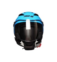 Motosiklet Yarım Camlı Çocuk Kaskı Ce Sertfikalı Abs Matreıl Motor Kaskı Dog Blue