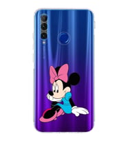 Huawei Honor 20 Lite  Kamera korumalı Kapak Minnie Mouse Tasarımlı  Şeffaf Kılıf