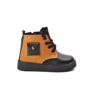 Ayakmod Siyah-Camel Unisex Çocuk Bot 2301003 B