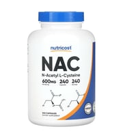 Nutricost N-Acetyl L-Cysteine 600mg, 240 Vegetarian Capsul.(Ösg Özel Sporcu Gıdaları)