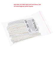 660 Adet 1R/1Mr 0603 Kılıf Smd Direnç Seti %1 33 Farklı Değerde Şeffaf Poşette