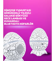 Northcity Bluetooth Hoparlörlü 7 Renkli Gece Lambası - Dinozor Yumurtası Tasarımı