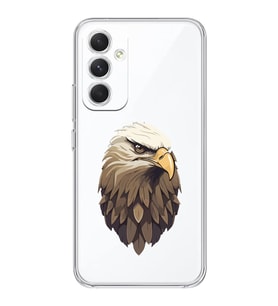 Samsung Galaxy S24 FE Uyumlu Kartal Tasarımlı Şeffaf Telefon Kılıfı