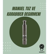 Orta Boy Kararbiber Tuz Öğütücü – Kolay Kullanım, Şık Tasarım - Lisinya