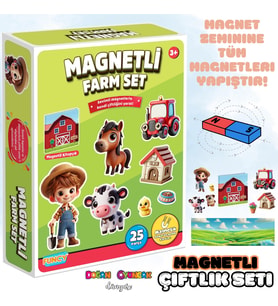 Magnetli Çiftlik Seti - Magnetli Farm Set - Magical Magnet - Çiftlik Oyunu - Hayvanlı Magnetler - Ha
