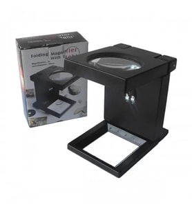 -katlanır Plastık,led Işıklı Test Cıhazı Büyüteç 2.5x90mm