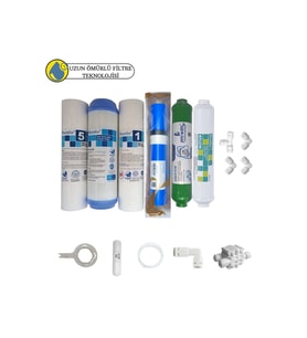 Purefer Açık kasa çift sedimentli Sertifikalı 6li Vontron Helixfil Yüksek Tds mebran  alkalili