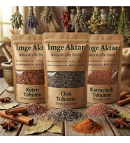 Karnıyarık Tohumu - Chia Tohumu - Keten Tohumu 3'lü Set (3x100 gr)