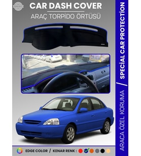 KİA RİO (2000-2005) Torpido Örtüsü Ön Panel Torpido Koruma Tam Uyum Araca Özel Kaymaz Kolay Montaj