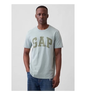 Gap Everyday Soft Basic Gap Logo 856659 T-Shirt Kısa Kol Tişört Erkek T-Shirt (Yeşil)