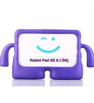 Xiaomi Redmi Pad SE 8.7inç Kılıf Çocuklara Özel Silikon Case (Mor)