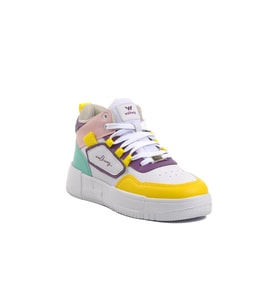 Walkway Nefertiti Beyaz-Sarı Unisex Hi Sneaker