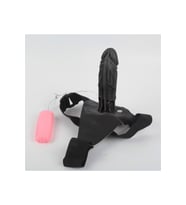 18 cm Belden Bağlamalı İçi Boş Titreşimli Testissiz Protez Penis