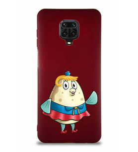 Xiaomi Redmi Note 9S Soft Premier Kapak Bayan Puff Tasarımlı Silikon Kılıf - Mürdüm (Şeffaf)